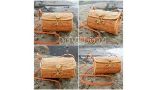 cylinder bag ata grass handwoven balinese handmade design